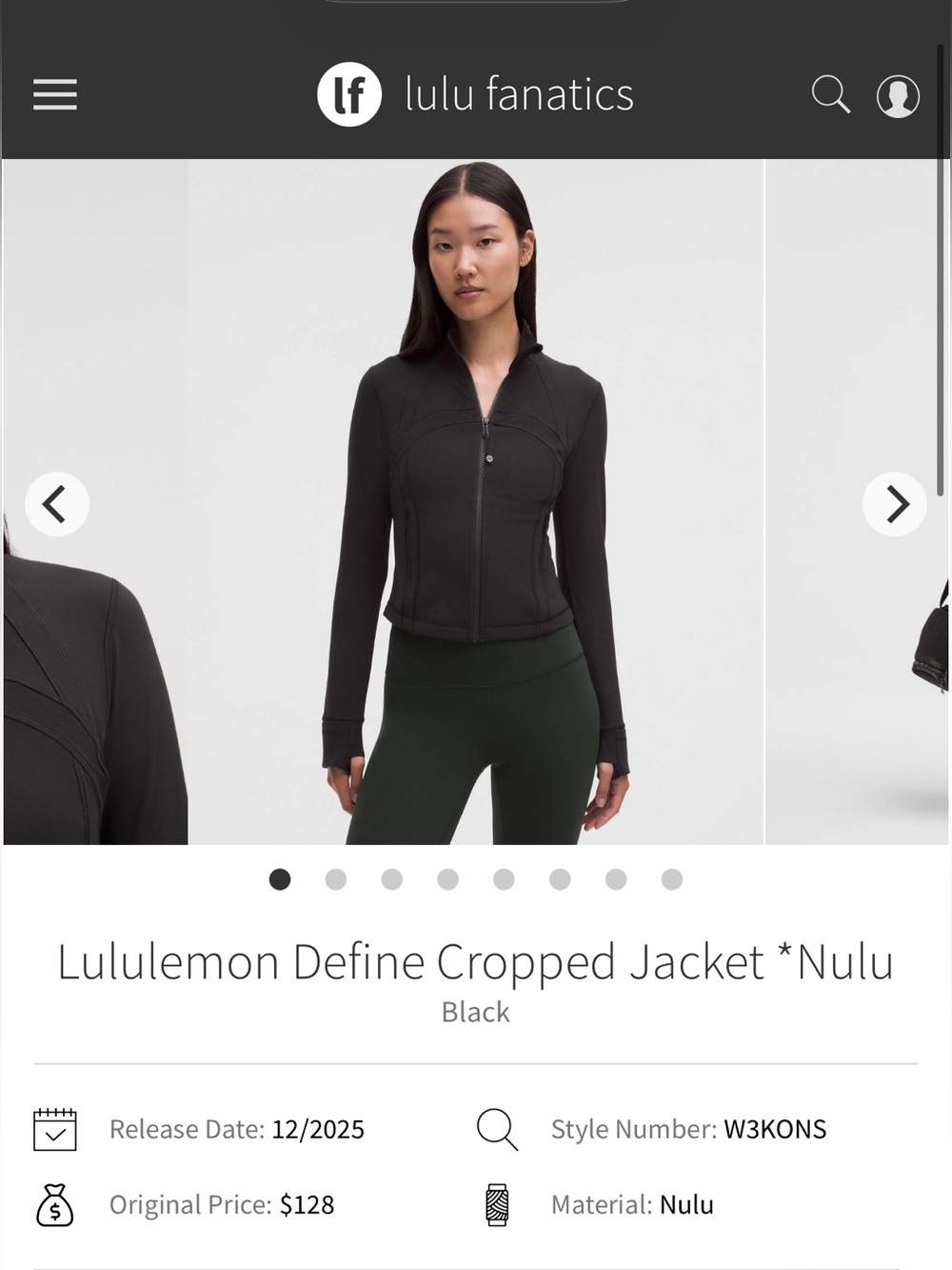 Lululemon Define Cropped Jacket - Picture 9 of 9